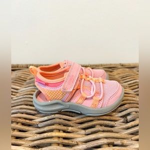 Oshkosh Toddler Girl Pink & Orange Size 5 Play Sandals